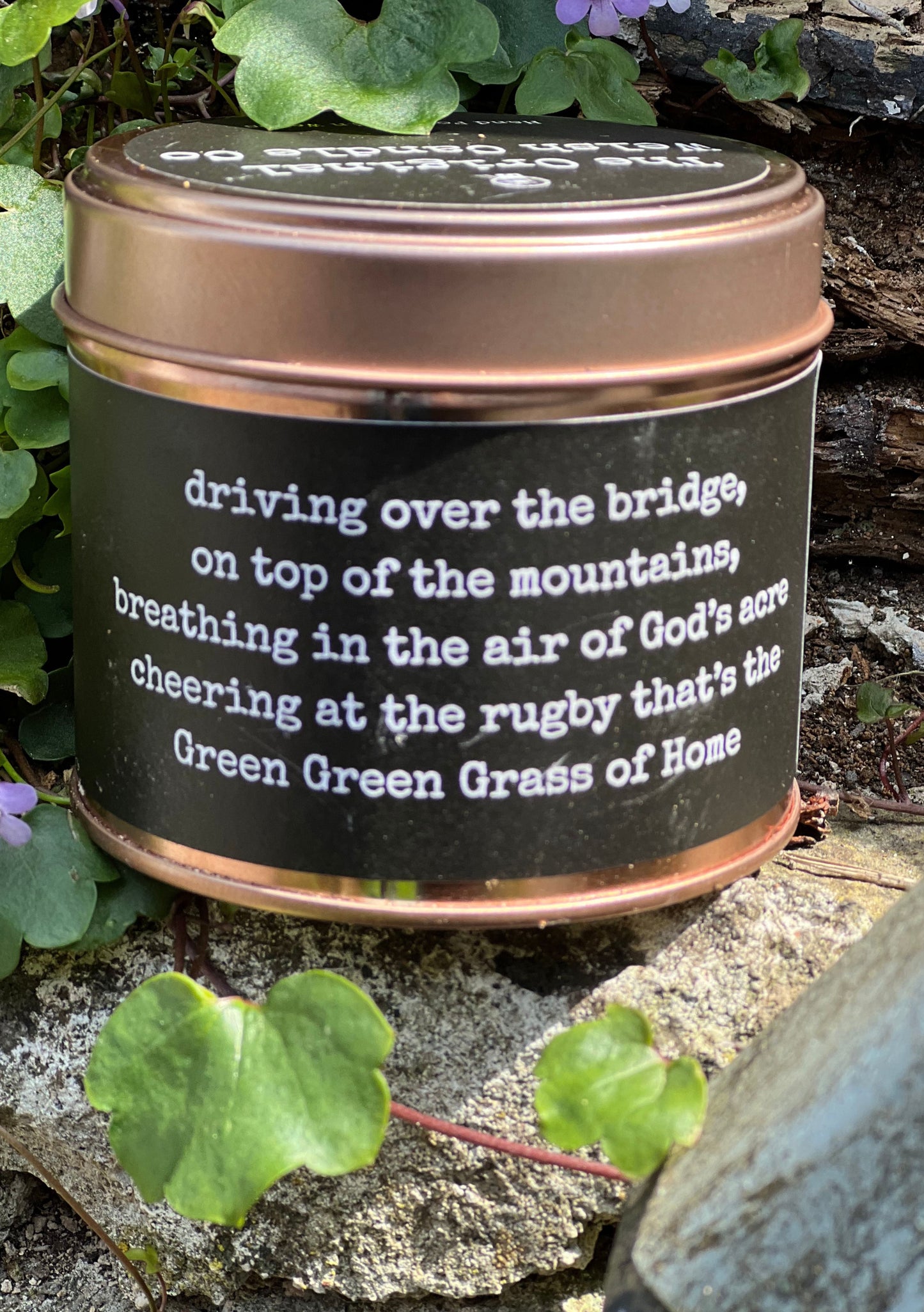 Green Grass Welsh Soy Candle – Grass Copper Tin