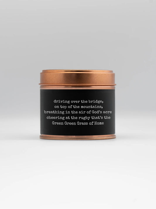 Green Grass Welsh Soy Candle – Grass Copper Tin