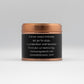 Copper tin soy candle - HALF PRICE Annual Subscription