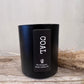 Coal scented soy candle in luxury black jar - the perfect Welsh gift