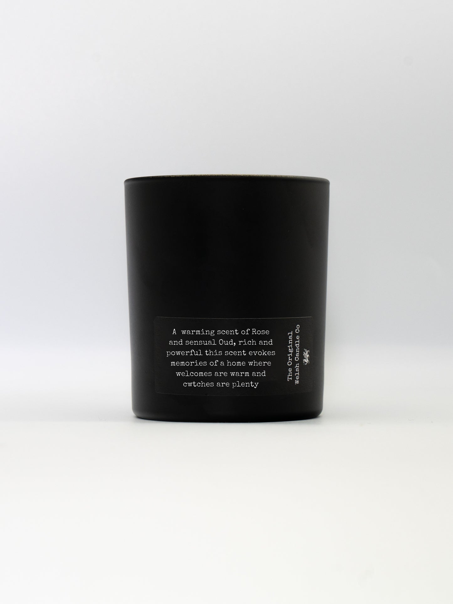Cwtch scented glass soy candle 30cl - Rose & Oud