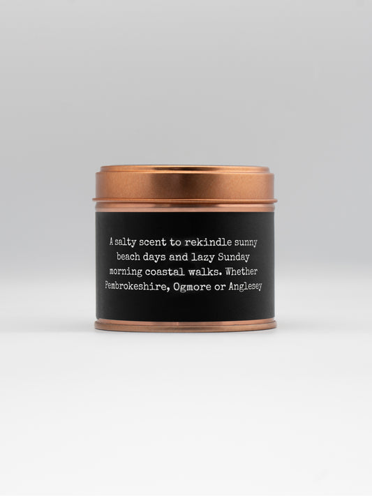 Heritage Coast Welsh Soy Candle – Seasalt & Samphire Copper Tin