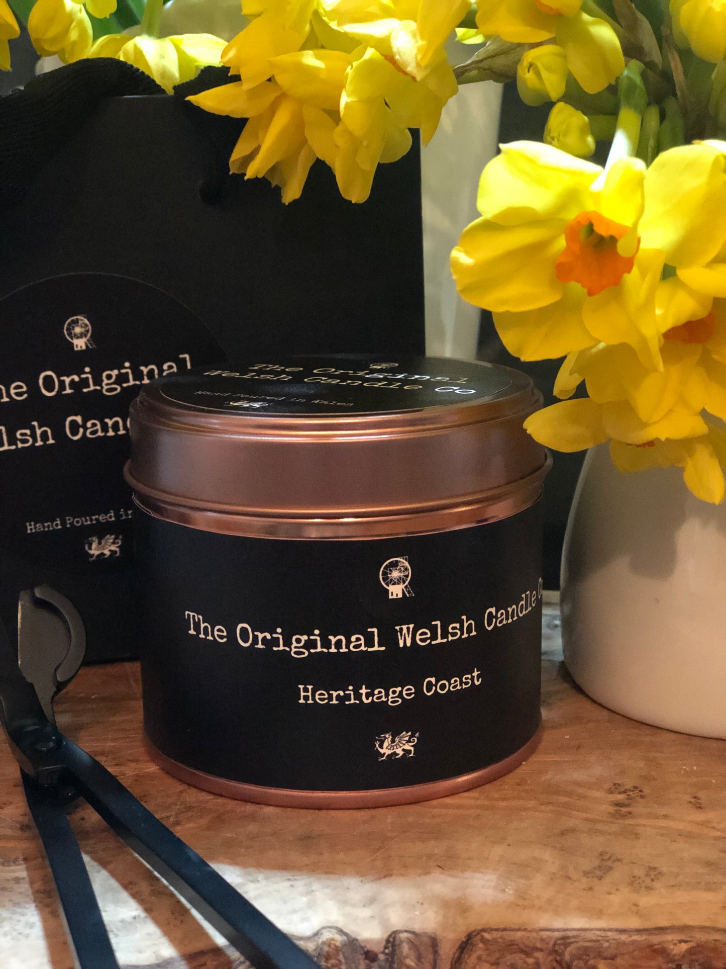 Heritage Coast Welsh Soy Candle – Seasalt & Samphire Copper Tin