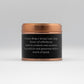 MAM Welsh Soy Candle – earl grey tea Copper Tin